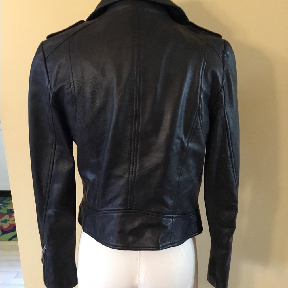 Lamarque softest leather and fully lined motorcycle jacket.